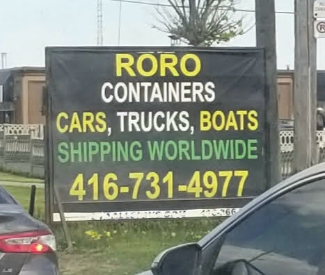 RORO Mobile sign